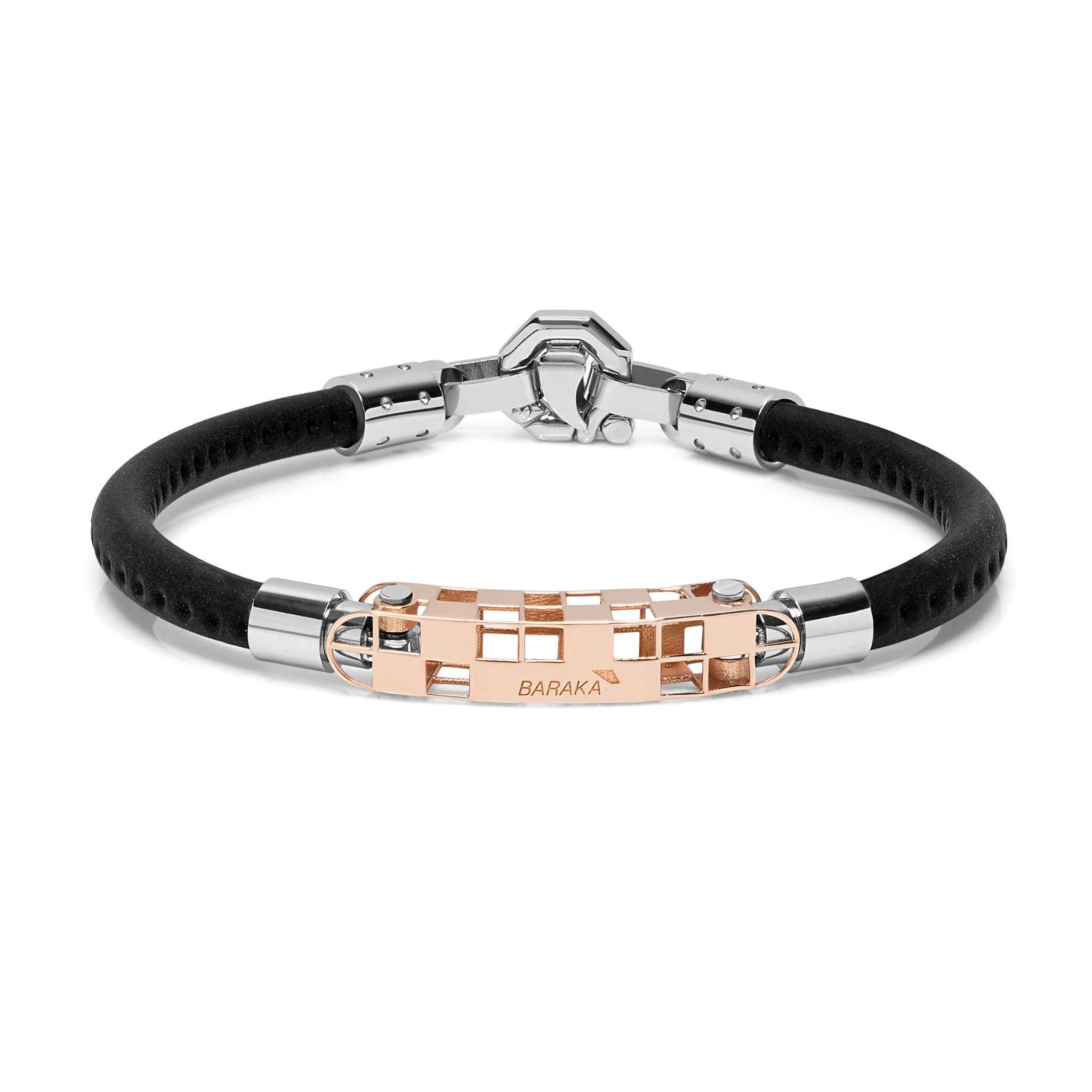 Baraka Fiber Bracelet BR283011ROAC - 19 cm | Rubber bracelets, Bracelets,  Bracelet sizes